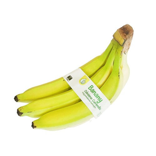 Banany Owoce Auchan na wagę kiść 4-6 szt ok 1 kg