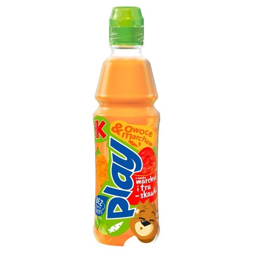 Napój z marchwi maliny oraz owoców bez dodatku cukru Kubuś 400 ml