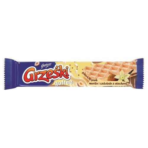 Gofree Wafel przekładany kremem waniliowo-czekoladowym Grześki 33 g