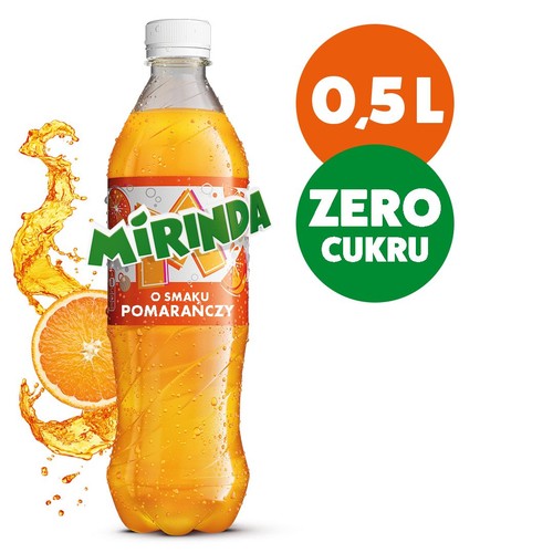 Napój gazowany o smaku pomarańczowym Mirinda Zero Cukru 500 ml