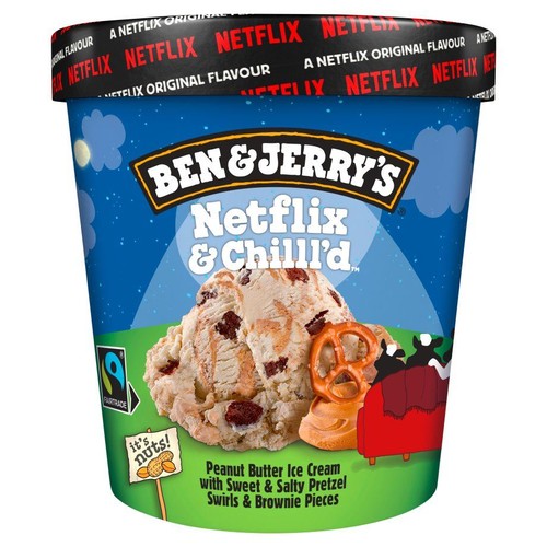 Lody z kremem z orzechów ziemnych i kawałkami brownie Ben&Jerry's 465 ml