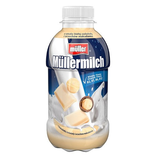 Müllermilch o smaku białej czekolady i orzechów makadamia Muller 400 g