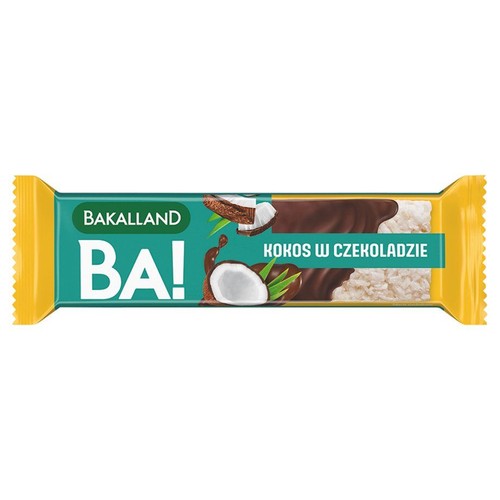 Baton kokosowy w mlecznej czekoladzie Bakalland 40 g