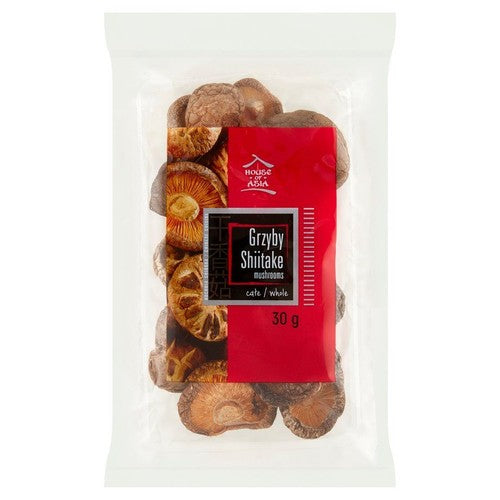 Grzyby Shiitake całe suszone House of Asia 30 g