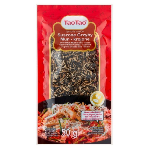 Suszone grzyby Mun  TaoTao 50 g