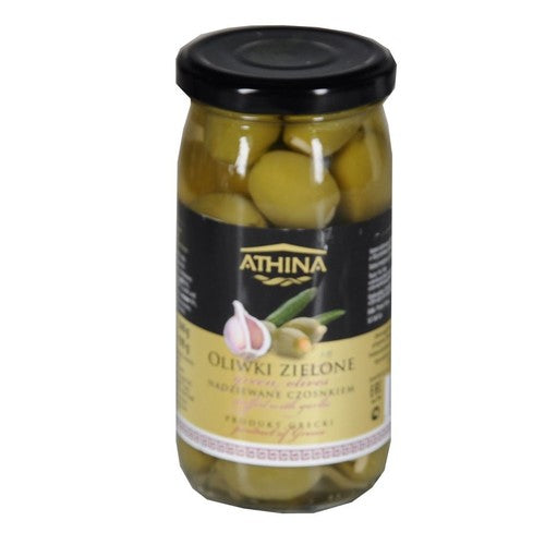 Oliwki zielone nadziewane czosnkiem Athina 190 g